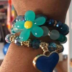 Flower set bracelets